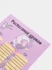 Пудровый расписание уроков, А4