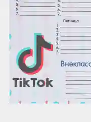 Белый расписание уроков, А4