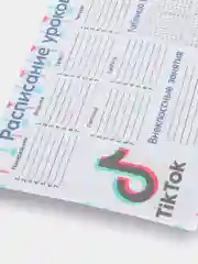 Белый расписание уроков, А4