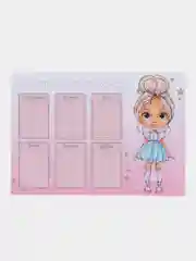 Пастельно-коралловый расписание уроков, А4