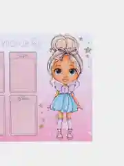 Пастельно-коралловый расписание уроков, А4