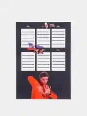 Черный расписание уроков, А4