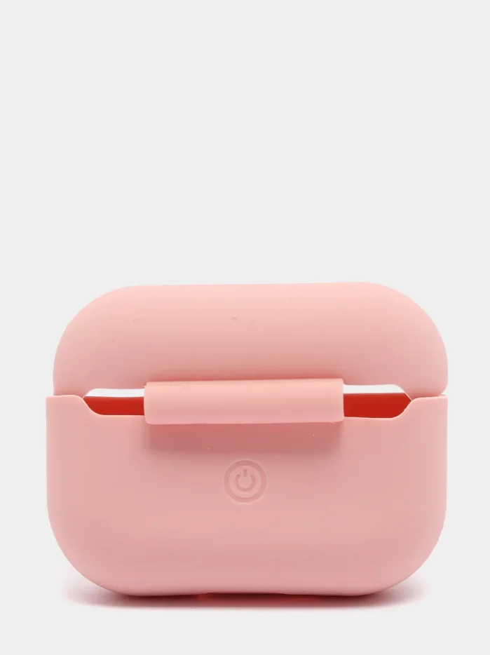 Розовый чехол для наушников Apple AirPods Pro, силиконовый