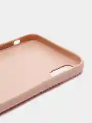 Коралловый меланж чехол iPhone Xs Max пластиковый+силиконовый в сетку