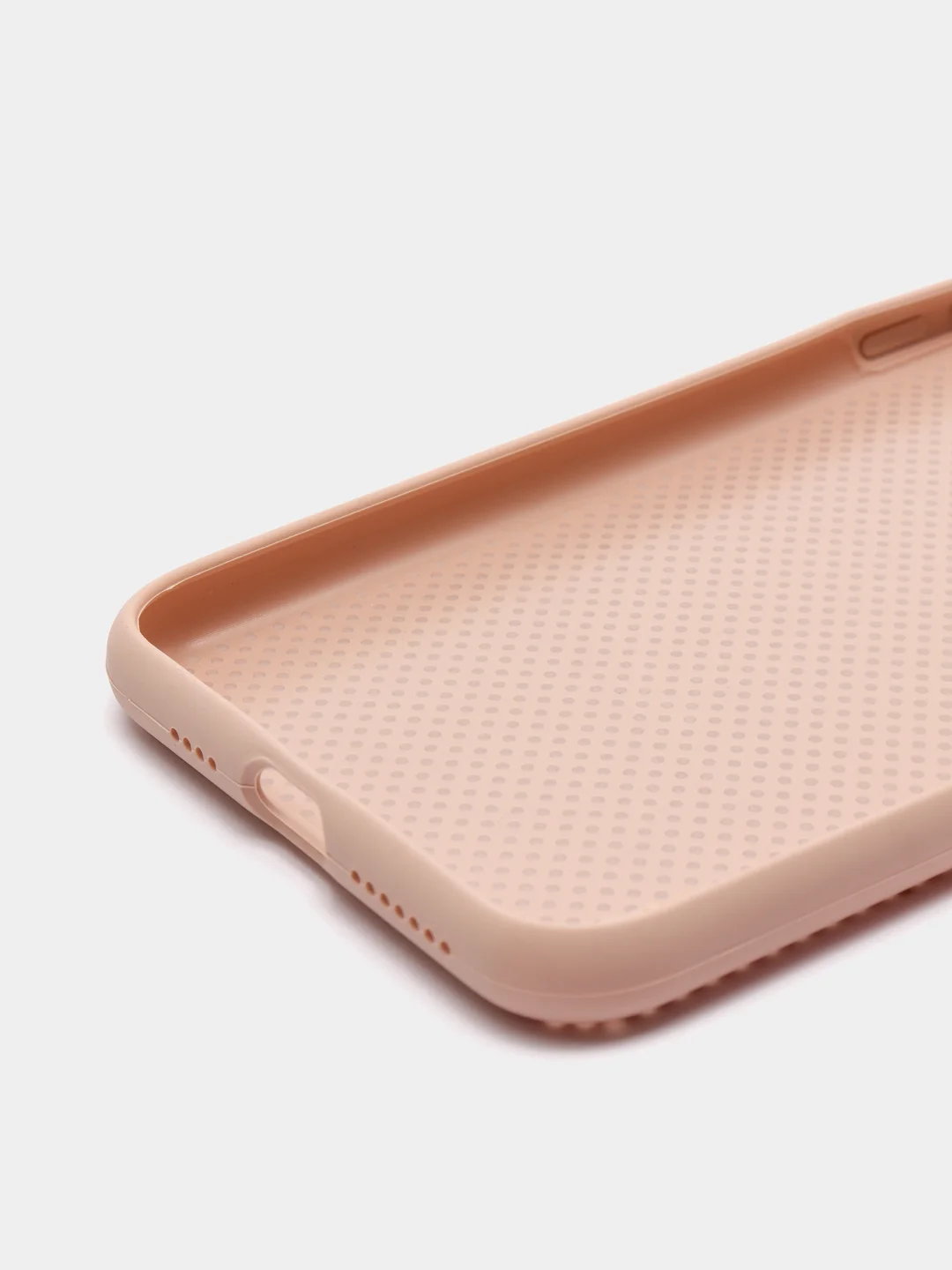 Коралловый меланж чехол iPhone Xs Max пластиковый+силиконовый в сетку