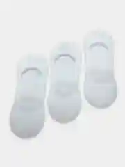 Белый носки следки женские  из хлопка без швов однотонные короткие удобные комплект 5 пар