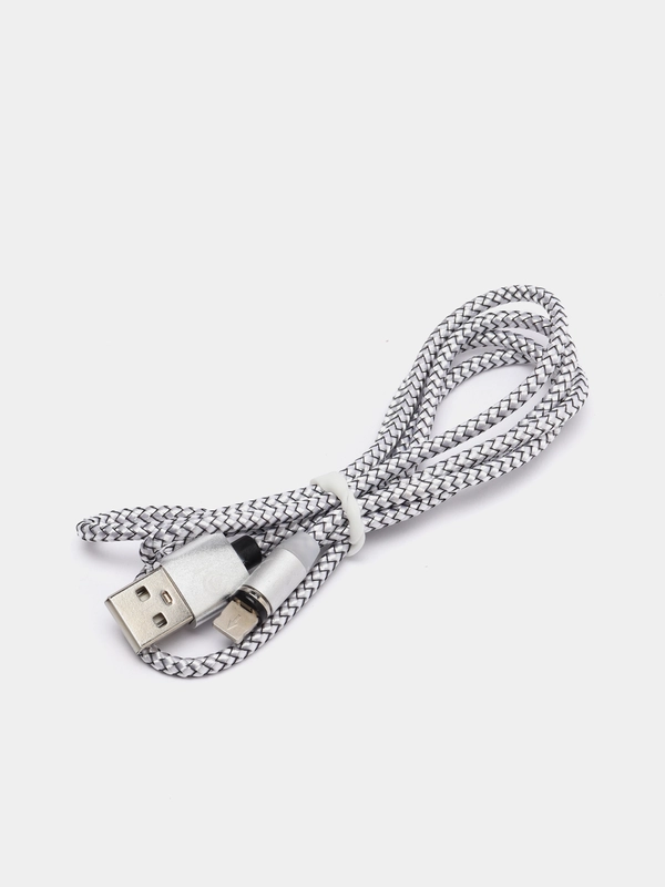 Кабель USB - 8 pin FaisON FS-K-785 UNO, 1 м, круглый, 2.1A, магнитный