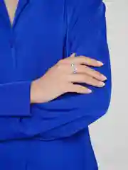 Кольцо из бисера "Сердце"