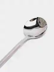 Серый ложка круглая чайная с длинной ручкой