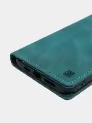 Тёмно-зелёный чехол для iPhone 12 Pro Max с карманом для карт и подставкой