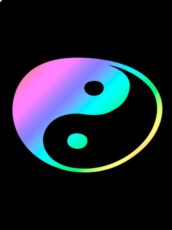 Yin Yang "Инь-Ян" - виниловая наклейка без фона на любую поверхность ин янь