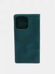 Тёмно-зелёный чехол для iPhone 13 Pro с карманом для карт и подставкой