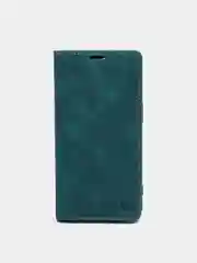Тёмно-зелёный чехол для iPhone 13 Pro с карманом для карт и подставкой