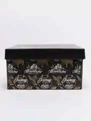 Черный коробка складная "Брутальность", плотный картон