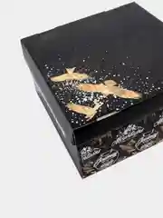 Черный коробка складная "Брутальность", плотный картон