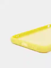 Желтый чехол для iPhone XR, 11 с бархатной подкладкой