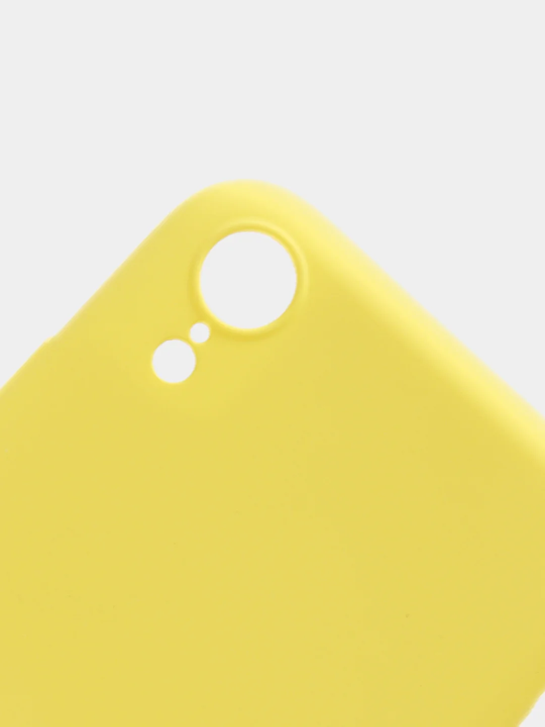 Желтый чехол для iPhone XR, 11 с бархатной подкладкой