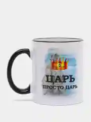 Сувенирная кружка с принтом "Царь"