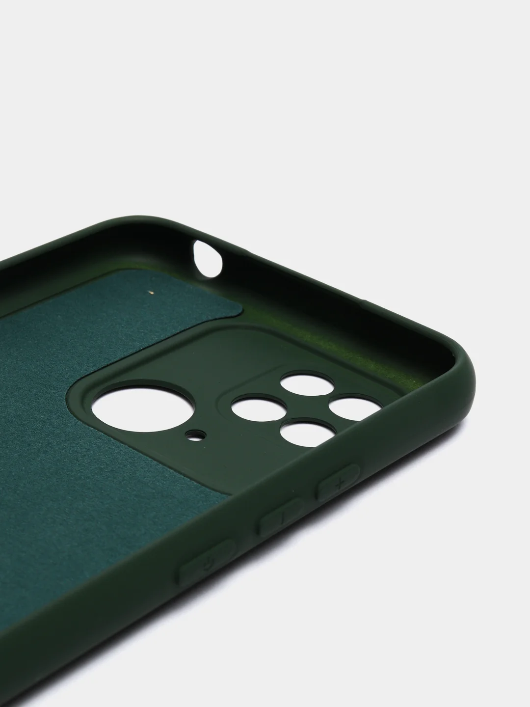 Зеленый чехол с бархатной подкладкой для Xiaomi Redmi 10C, 8 цветов Silicon Cover