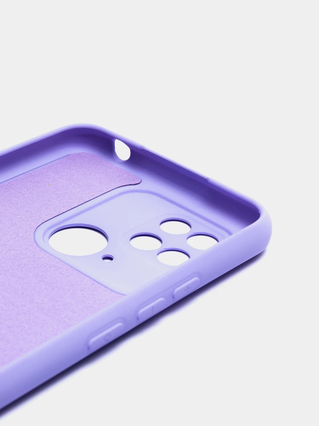 Фиолетовый чехол с бархатной подкладкой для Xiaomi Redmi 10C, 8 цветов Silicon Cover