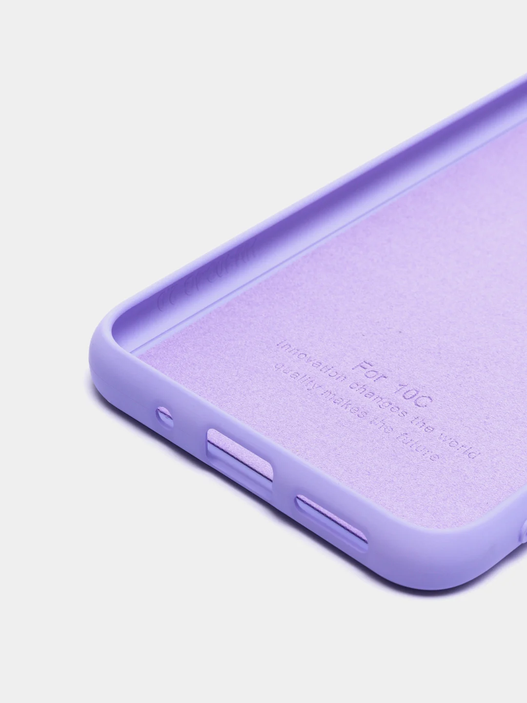 Фиолетовый чехол с бархатной подкладкой для Xiaomi Redmi 10C, 8 цветов Silicon Cover