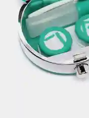 Зеленый контейнер для контактных линз, набор для контактных линз