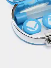 Голубой контейнер для контактных линз, набор для контактных линз