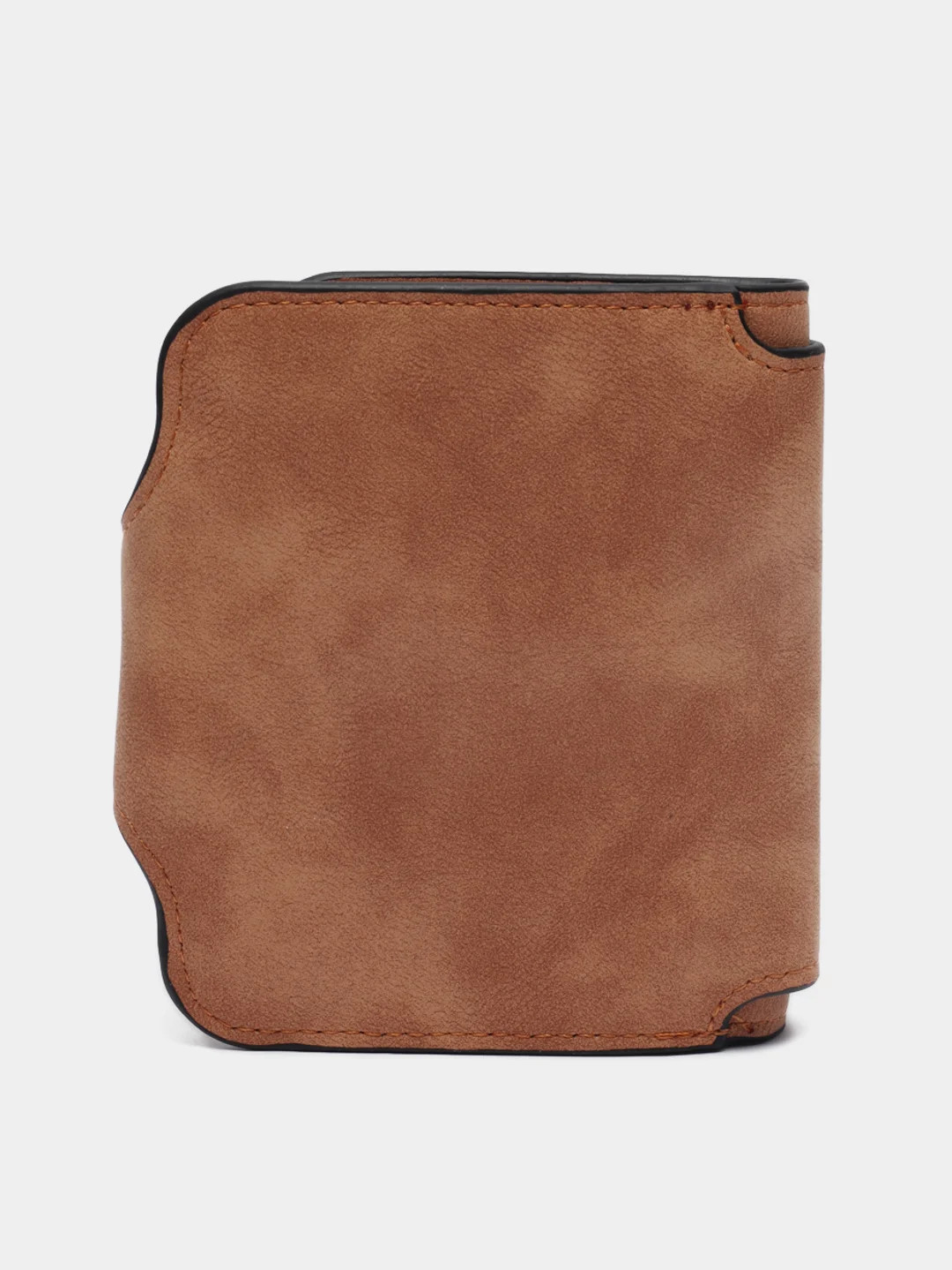 Коричневый женский кошелек Baellery mini из замшевой экокожи, 10 цветов