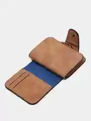 Коричневый женский кошелек Baellery mini из замшевой экокожи, 10 цветов