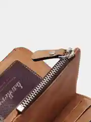 Коричневый женский кошелек Baellery mini из замшевой экокожи, 10 цветов