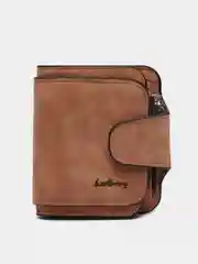 Коричневый женский кошелек Baellery mini из замшевой экокожи, 10 цветов