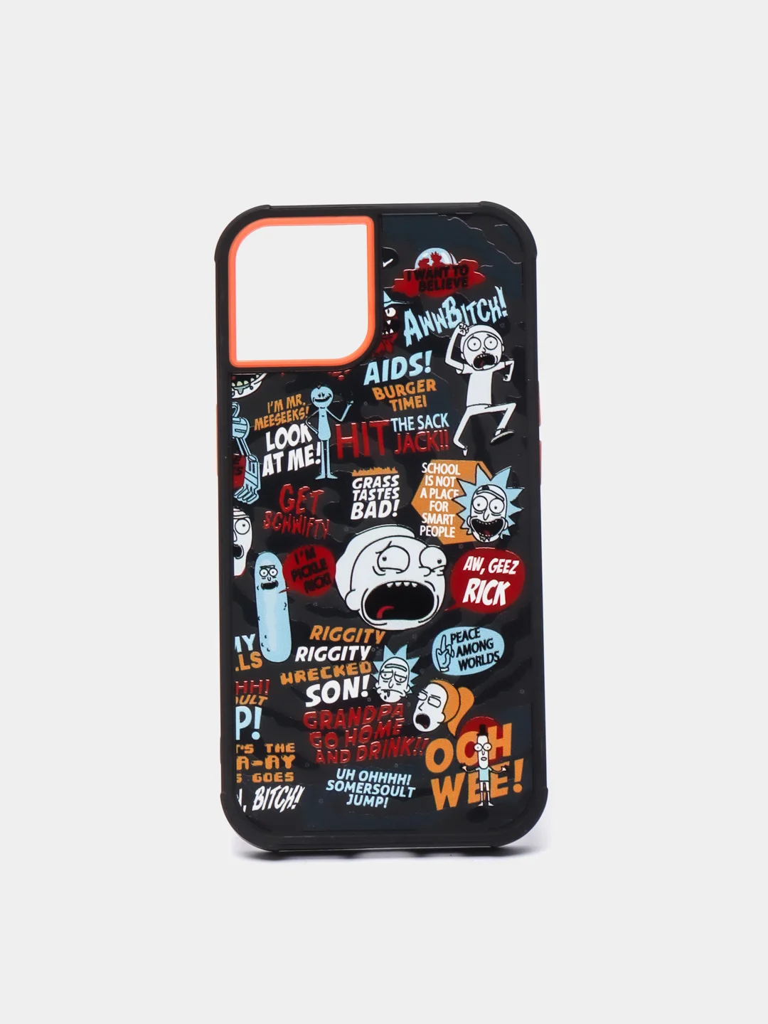 Шоколадный чехол на телефон мультик "Рик и Морти" для IPhone 7/8 plus, XR, 11, 12 Pro, 13 pro