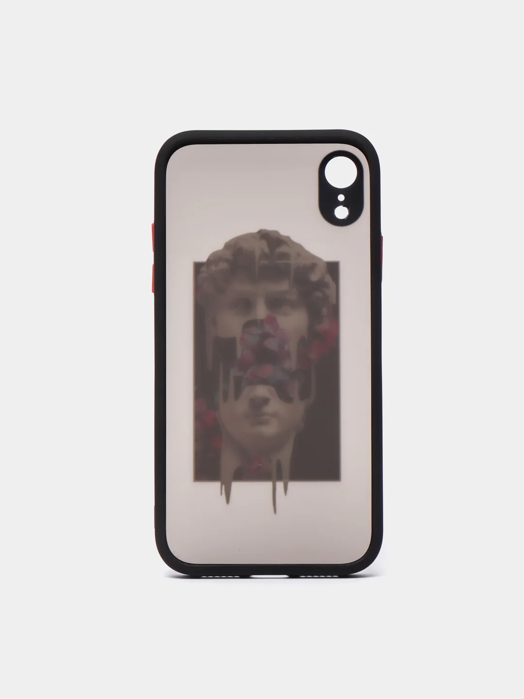 Серый чехол с принтом "Арт" на iPhone 7/ 8 plus/ XR / XS/ 11/ 12 pro/ 13, пластиковый