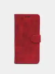 Красный кожаный PU чехол книжка Samsung Galaxy A12 / M12 , Самсунг Галакси А12/ М12