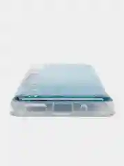 Небесно-голубой чехол Xiaomi Redmi 9A, Сяоми Редми 9А силиконовый переливающийся жидкий с блестками