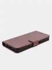 Коричневый кожаный PU чехол книжка Samsung Galaxy A12 / M12 , Самсунг Галакси А12/ М12