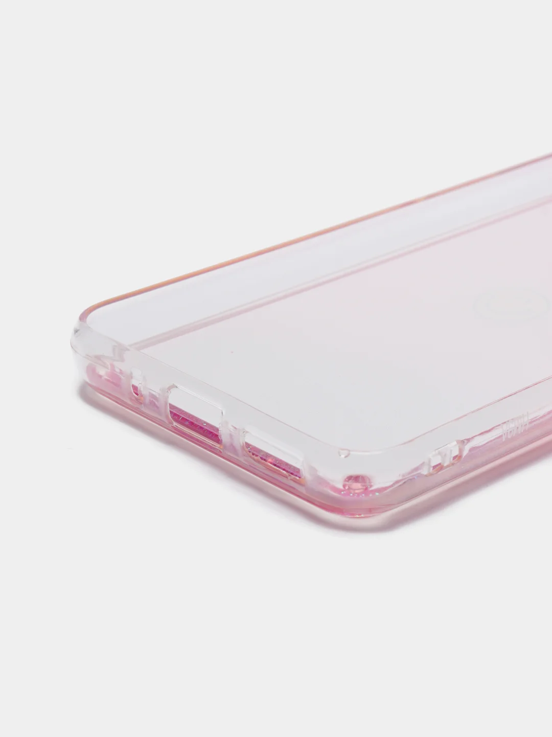 Тёмно-розовый чехол Xiaomi Redmi 9A, Сяоми Редми 9А силиконовый переливающийся жидкий с блестками