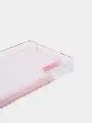 Тёмно-розовый чехол Xiaomi Redmi 9A, Сяоми Редми 9А силиконовый переливающийся жидкий с блестками