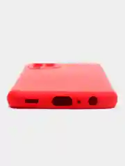 Красный чехол для Samsung A22, M32, M22, бархатный, с защитой камеры, силиконовый