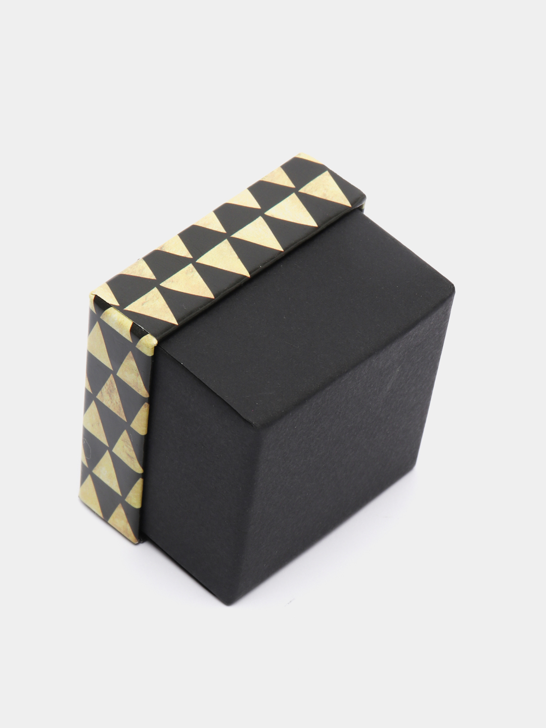 Коробка подарочная прямоугольная белые/синие треугольники 21*27,5*8,5 см