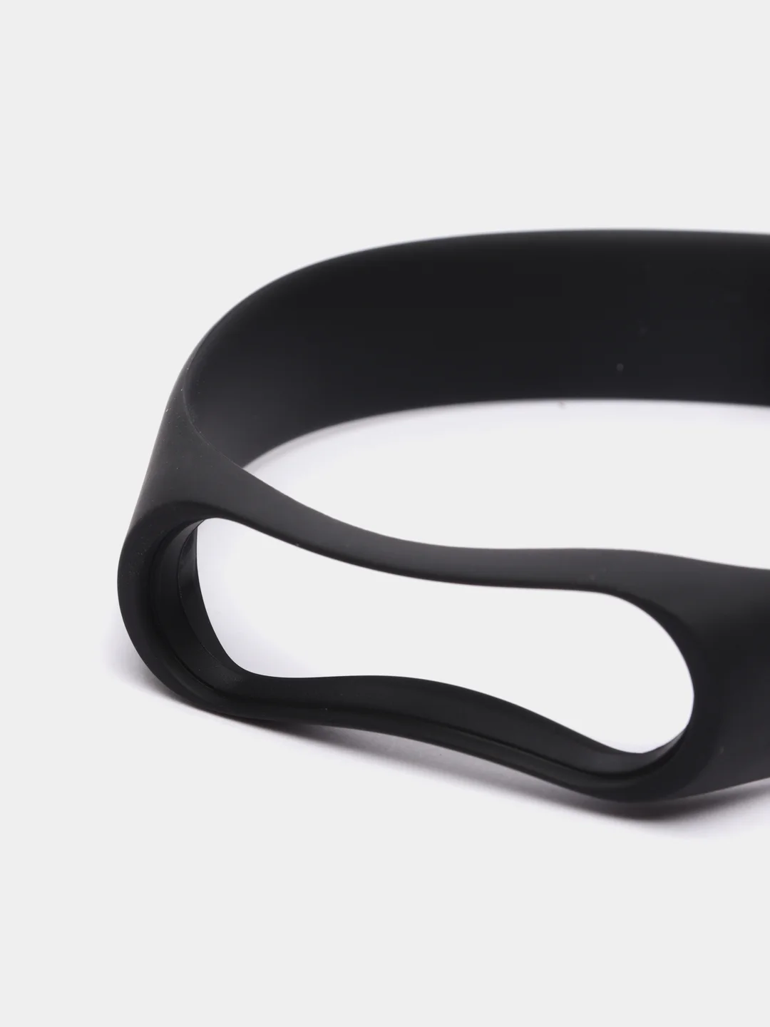 Черный силиконовый ремешок для фитнес-браслетов Xiaomi Mi Band 3 и Mi Band 4