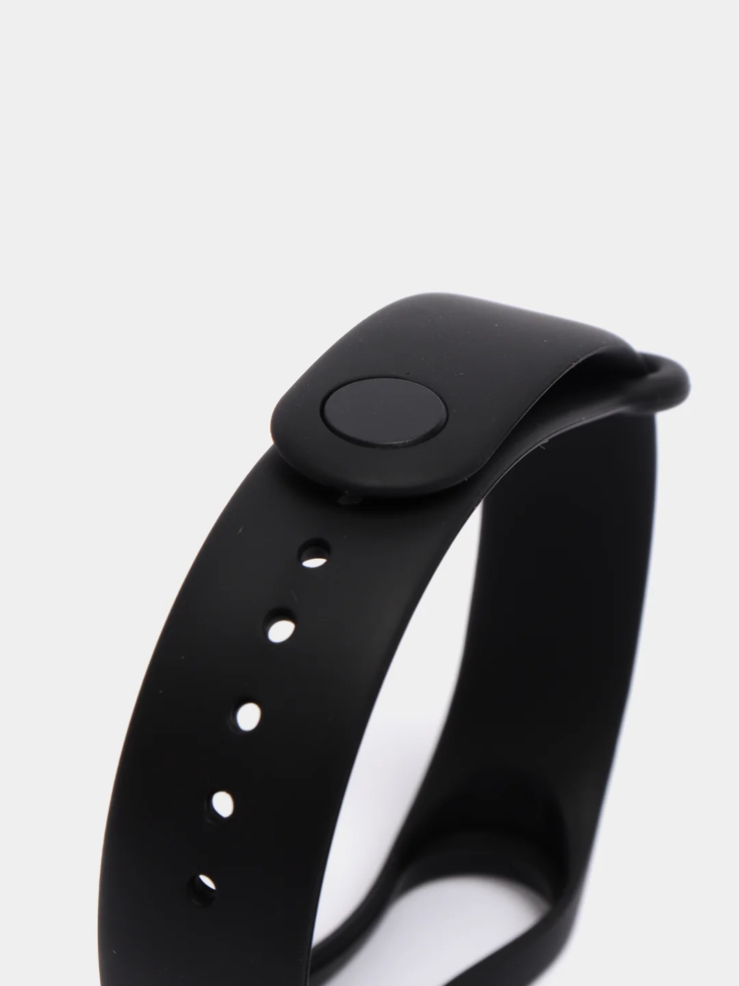 Черный силиконовый ремешок для фитнес-браслетов Xiaomi Mi Band 3 и Mi Band 4
