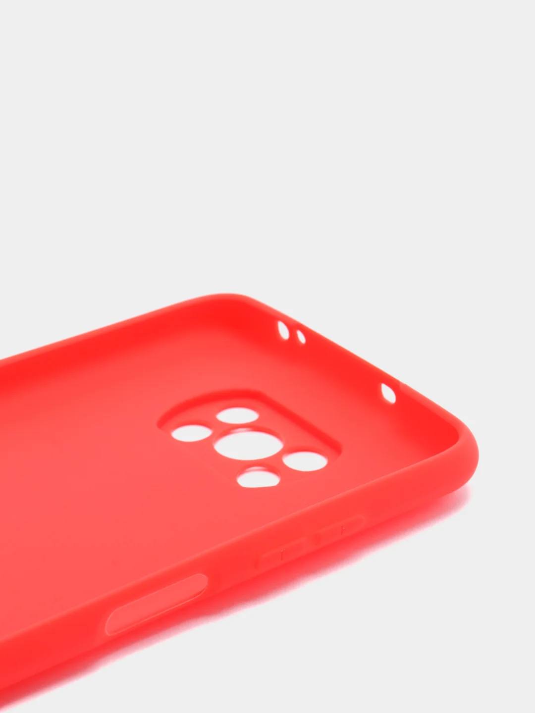 Красный чехол силиконовый для Xiaomi Redmi Note 10 Pro,Note 10,Poco X3,X3 GT,Note 10T,Mi 11 Lite