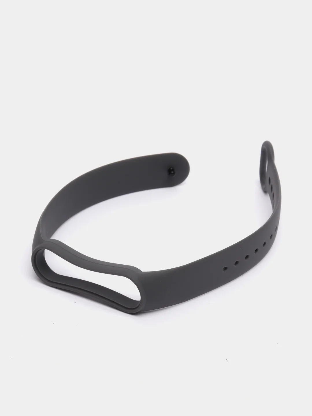 Черный силиконовый ремешок для фитнес-браслетов Xiaomi Mi Band 5 и Mi Band 6