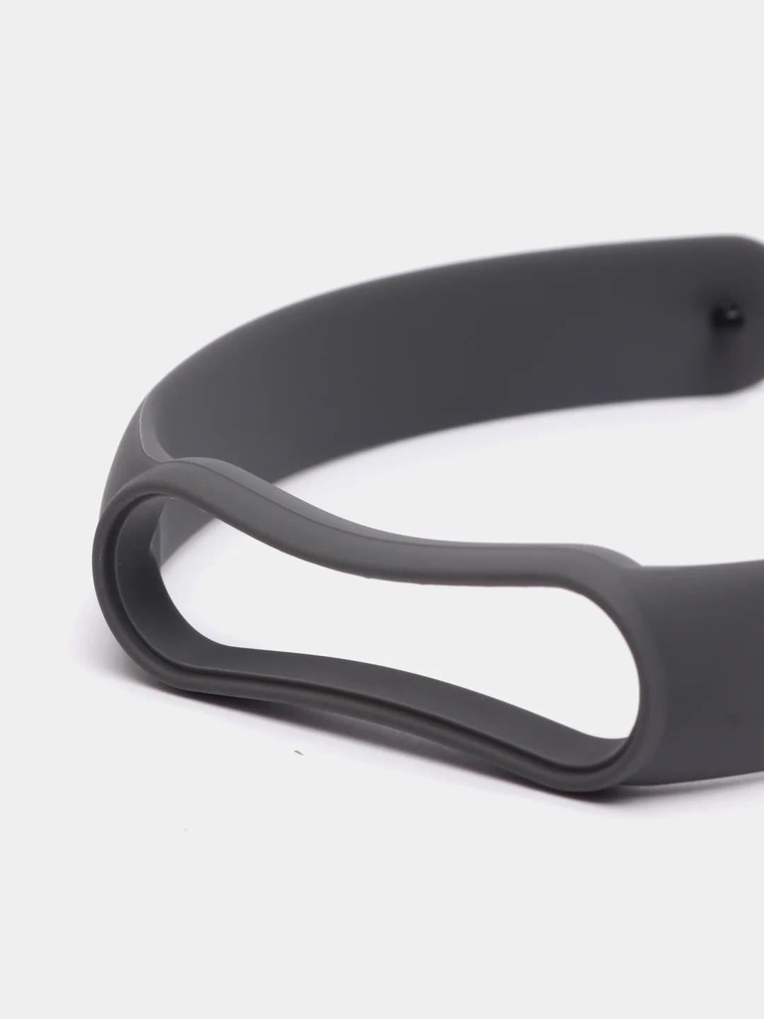 Черный силиконовый ремешок для фитнес-браслетов Xiaomi Mi Band 5 и Mi Band 6