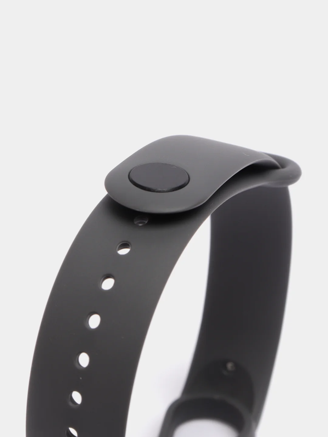 Черный силиконовый ремешок для фитнес-браслетов Xiaomi Mi Band 5 и Mi Band 6