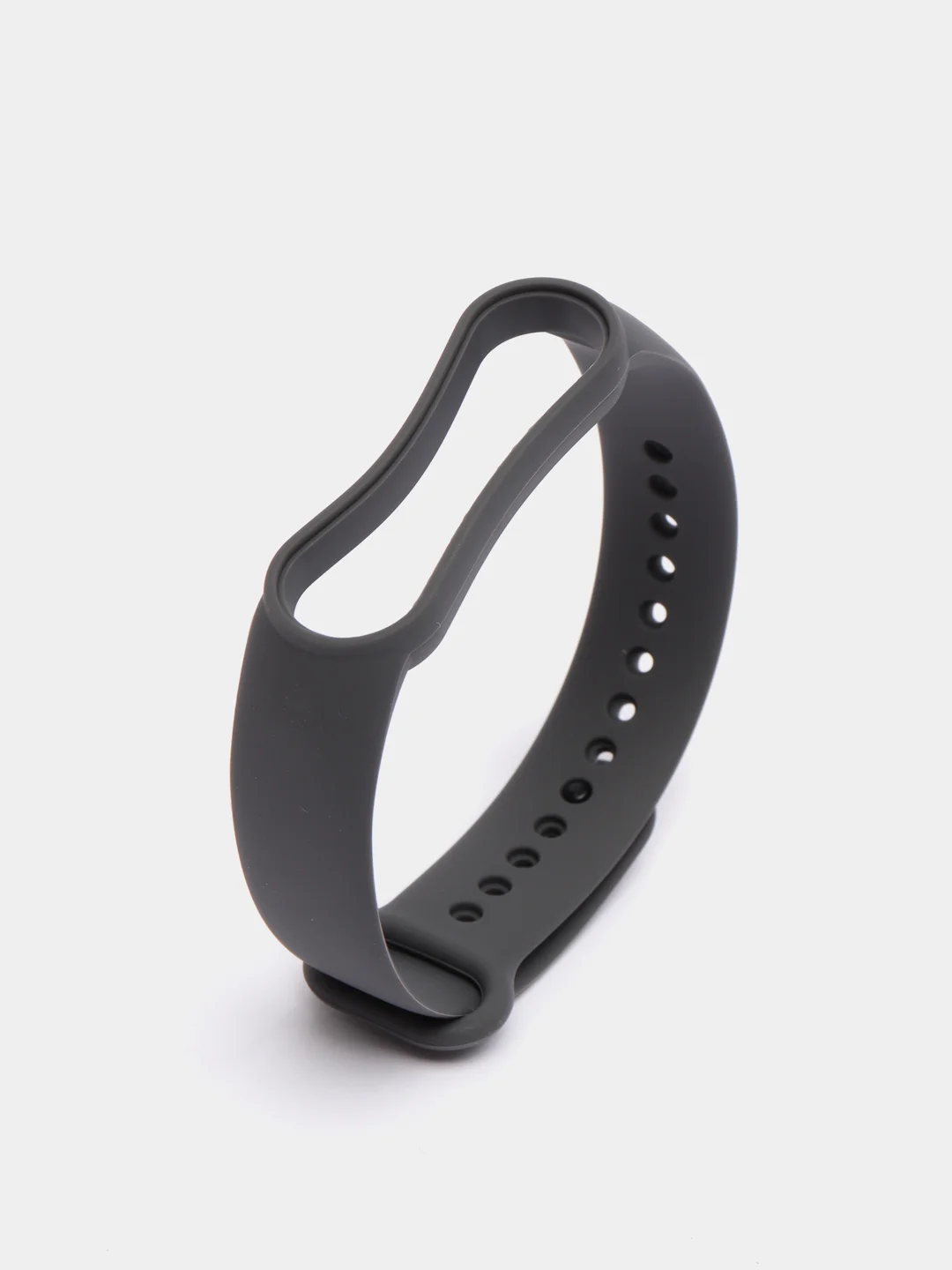 Черный силиконовый ремешок для фитнес-браслетов Xiaomi Mi Band 5 и Mi Band 6