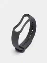 Черный силиконовый ремешок для фитнес-браслетов Xiaomi Mi Band 5 и Mi Band 6