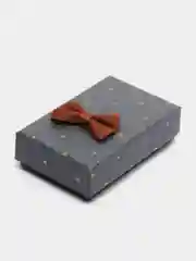 Серый коробочка подарочная под набор, колье, брошь 5 х 8 см, 4 цвета