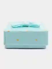 Голубой коробочка подарочная под набор, колье, брошь 5 х 8 см, 4 цвета